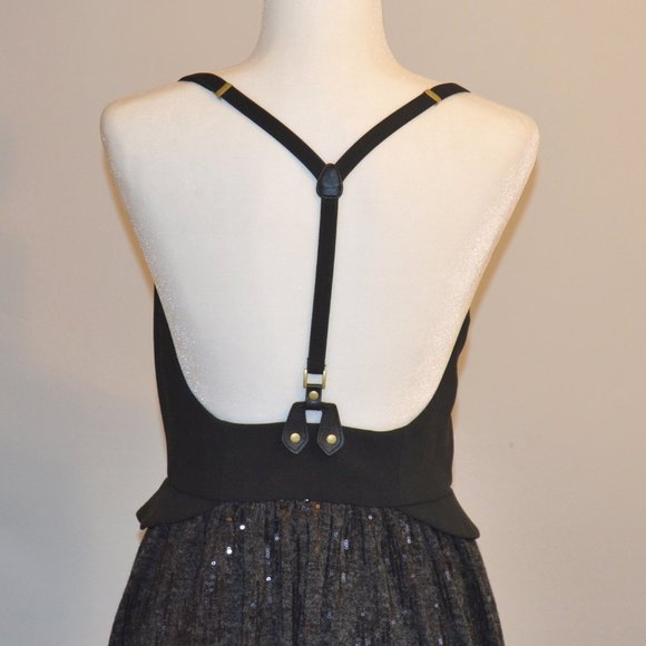 Rachel Roy Black Suspender Vest Dress - Picture 6 of 9